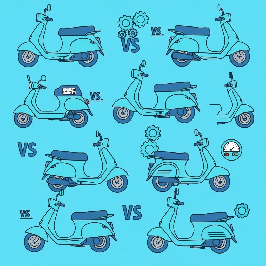 Automatic vs Manual Scooter in Laos: What to Rent - Starbucks travel series inspired design