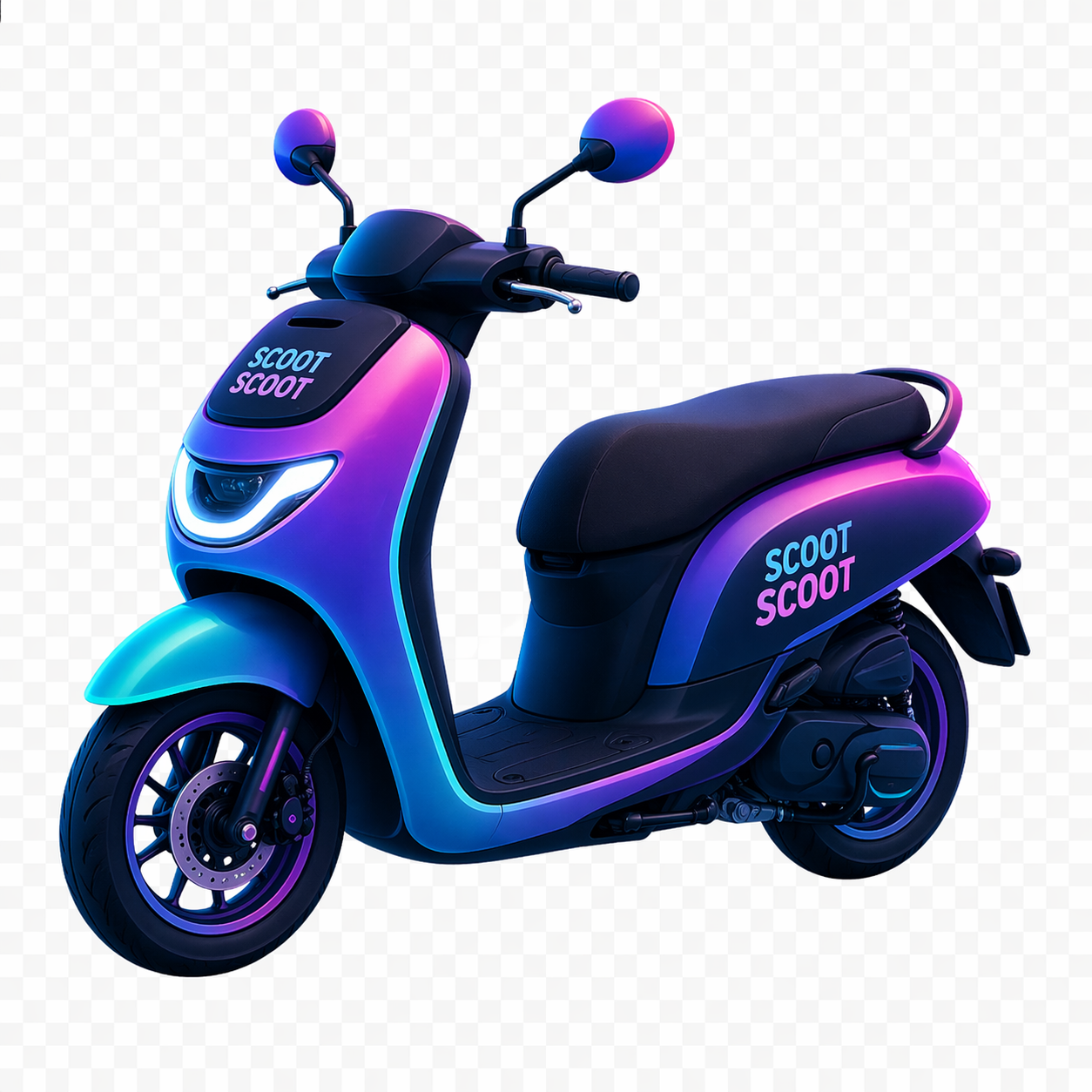 A ScootScoot-branded rental scooter — the kind of fleet upgrade partners can expect