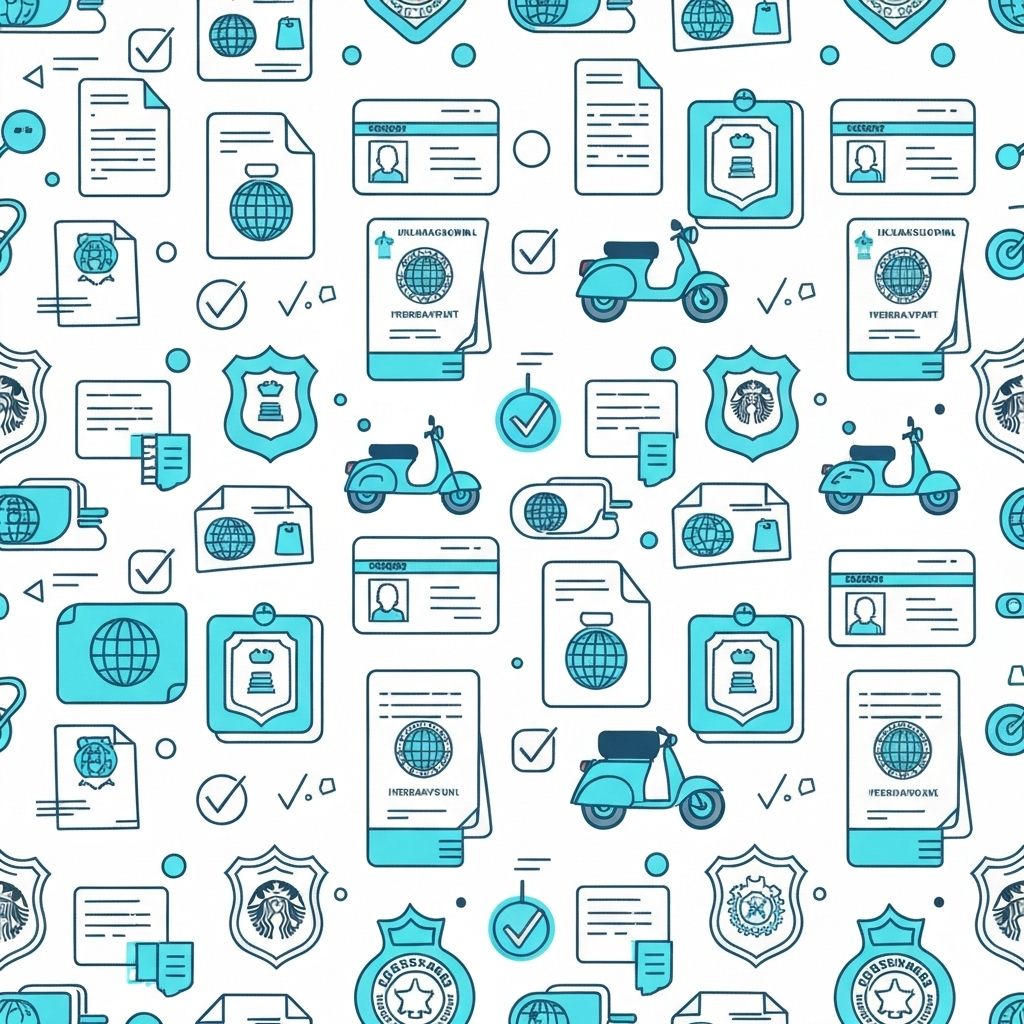 Driving License Requirements in Laos: What You Need to Know - Starbucks travel series inspired design