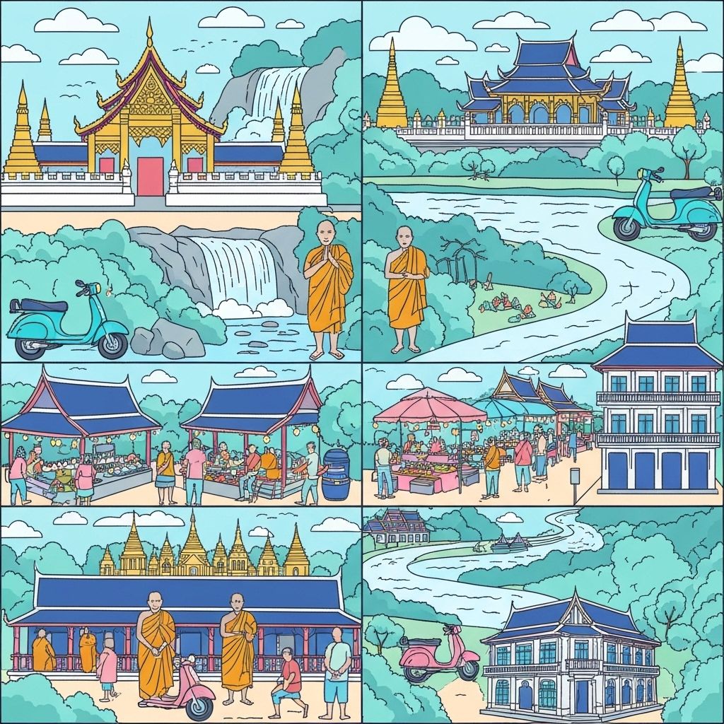 Scooter Rental in Luang Prabang: Everything You Need to Know - Starbucks travel series inspired design