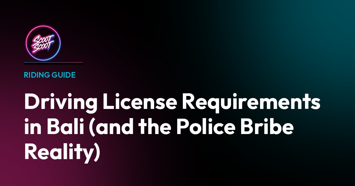 Driving License Requirements in Bali (and the Police Bribe Reality) - Starbucks travel series inspired design