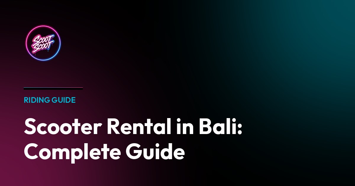 Scooter Rental in Bali: Complete Guide - Starbucks travel series inspired design