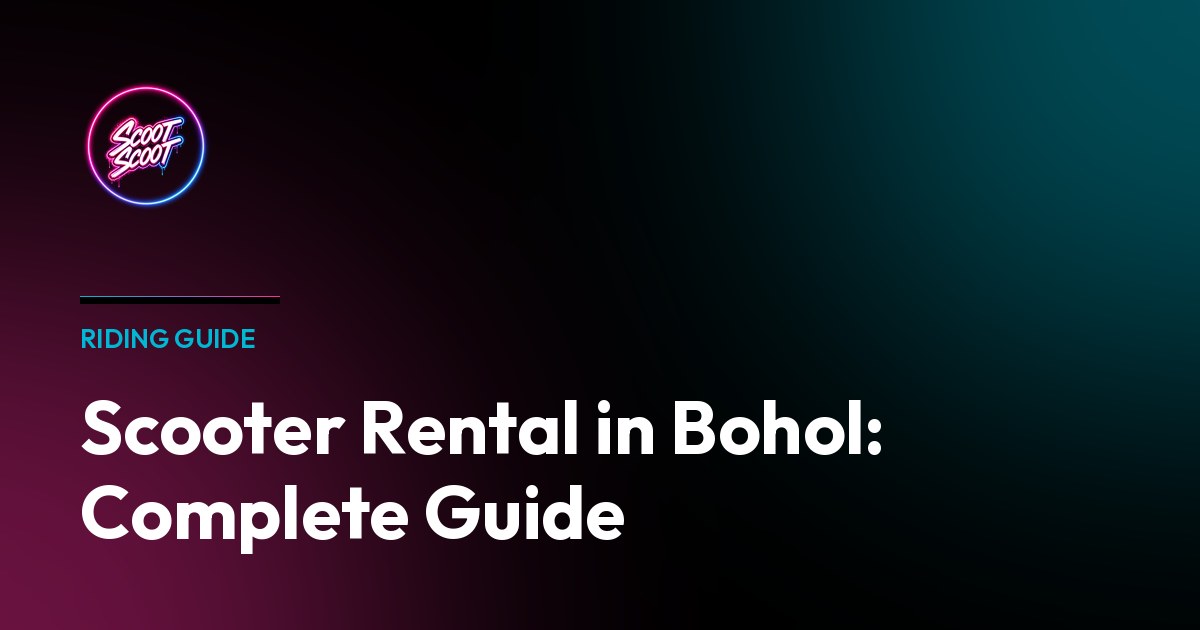 Scooter Rental in Bohol: Complete Guide - Starbucks travel series inspired design