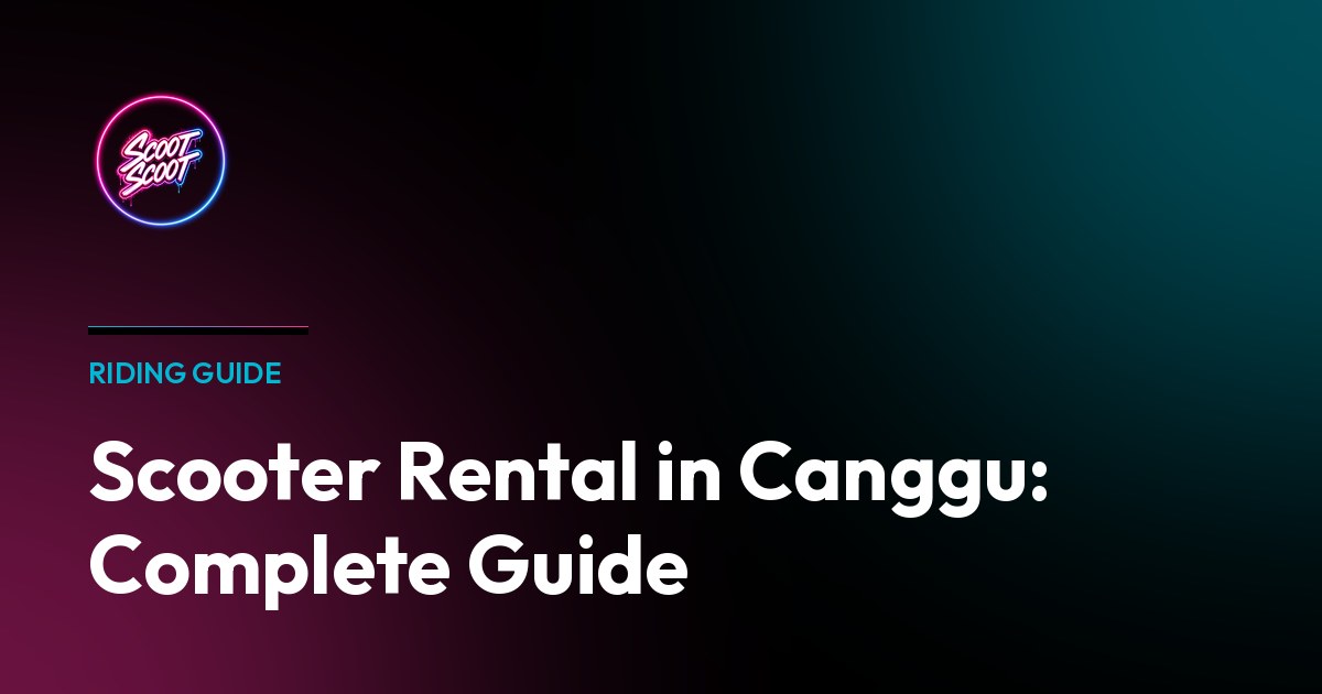 Scooter Rental in Canggu: Complete Guide - Starbucks travel series inspired design