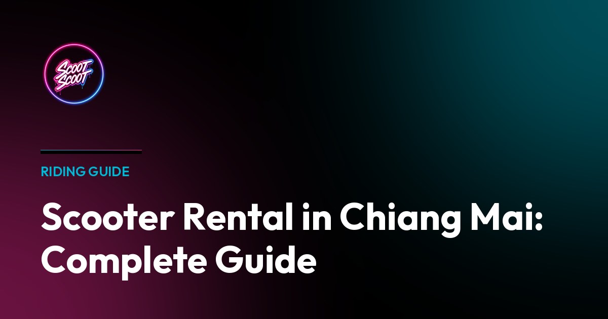 Scooter Rental in Chiang Mai: Complete Guide - Starbucks travel series inspired design
