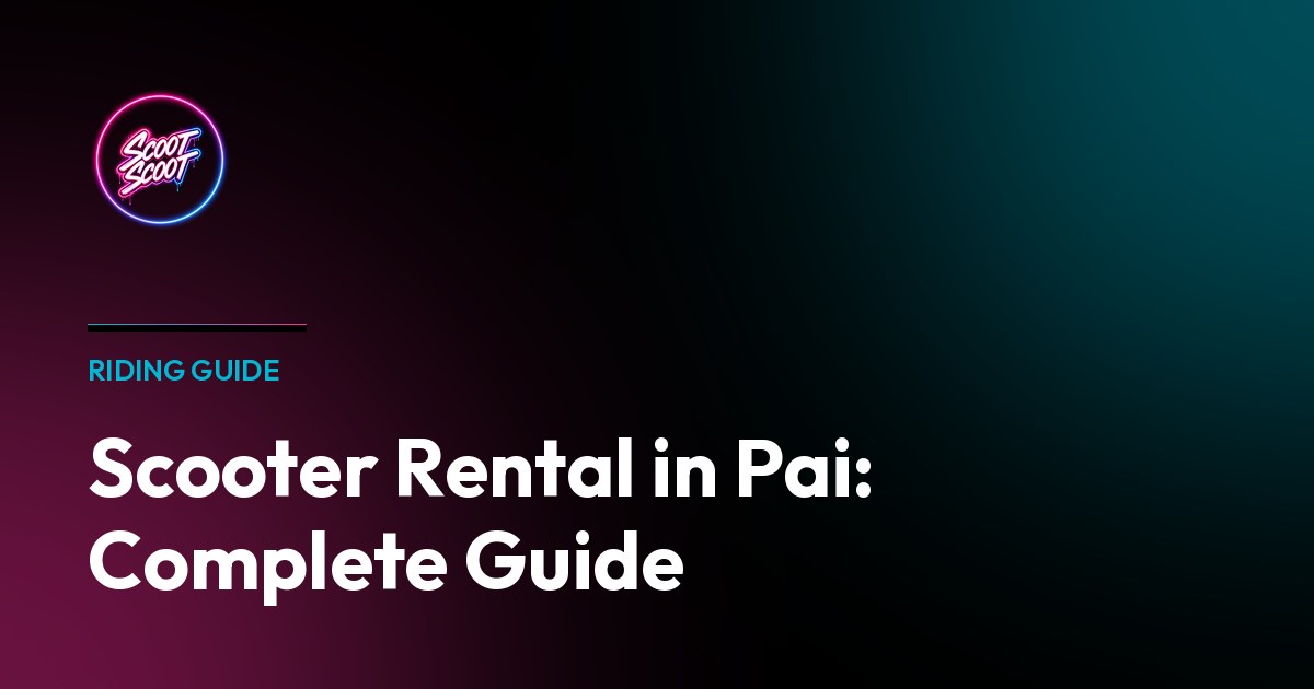 Scooter Rental in Pai: Complete Guide - Starbucks travel series inspired design