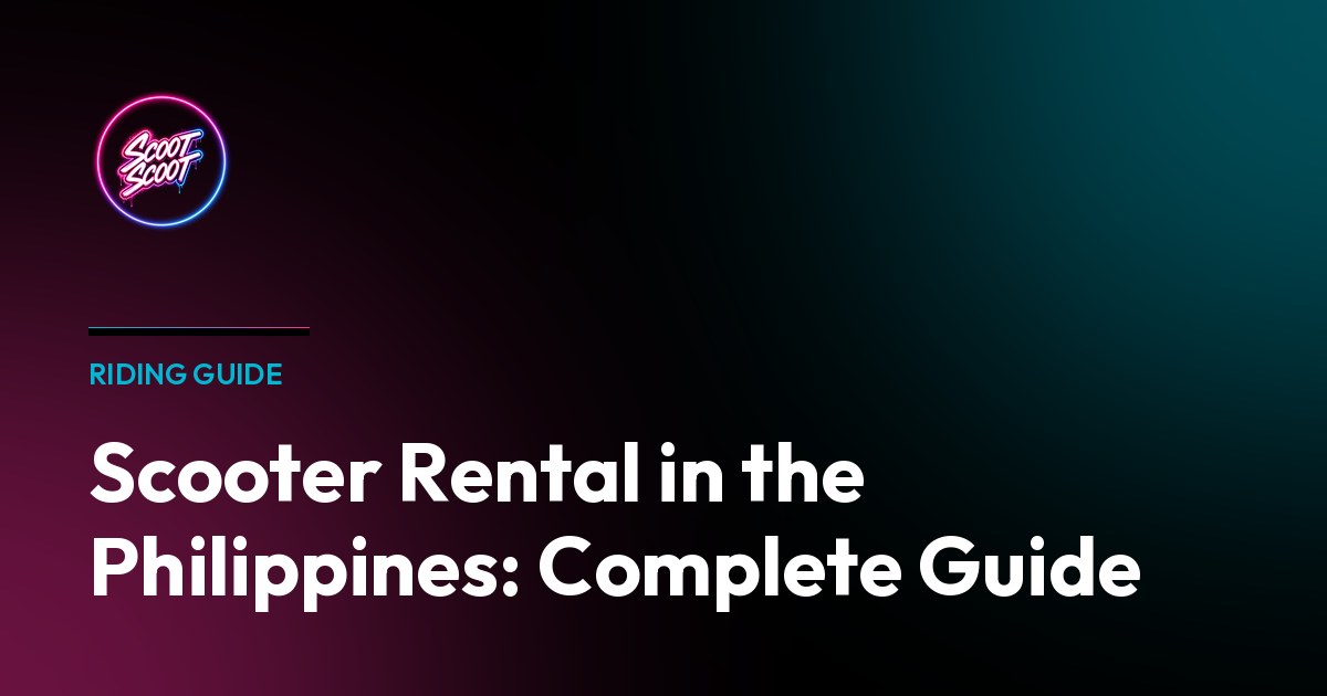 Scooter Rental in the Philippines: Complete Country Guide - Starbucks travel series inspired design