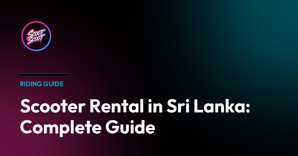 Scooter Rental in Sri Lanka: Complete Guide - Starbucks travel series inspired design