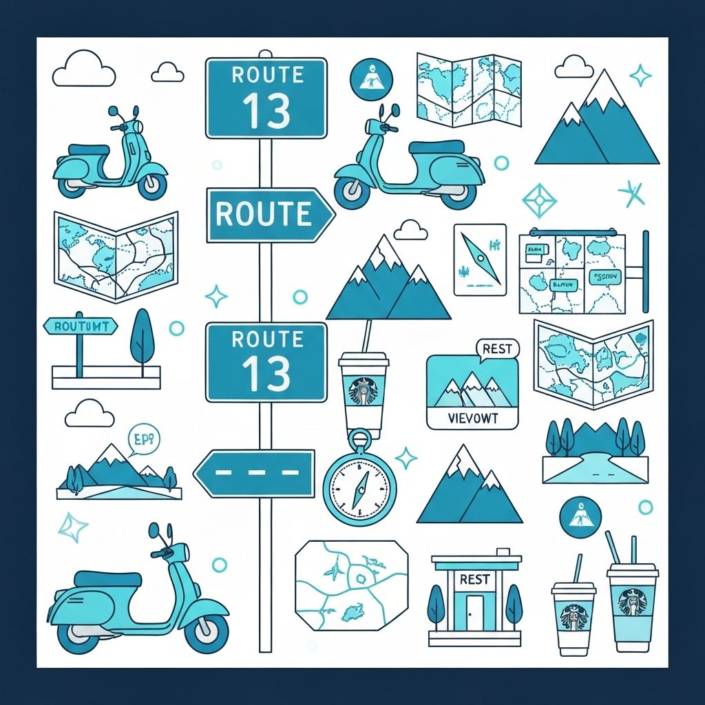 Vang Vieng to Luang Prabang by Scooter: The Scenic Route - Starbucks travel series inspired design